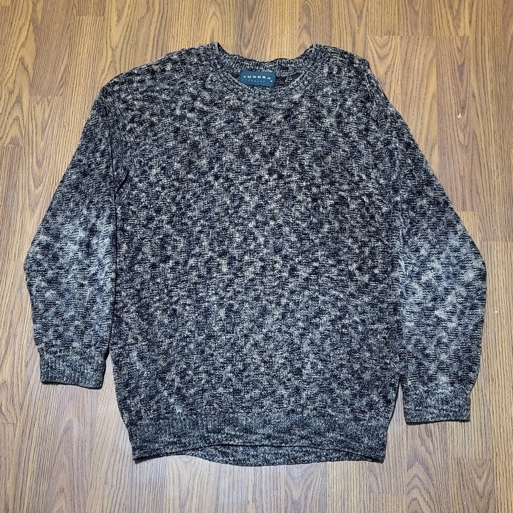 Vintage Tundra Canada Sweater M/M Medium 90s Coogi Style Textured 3D Knit D34